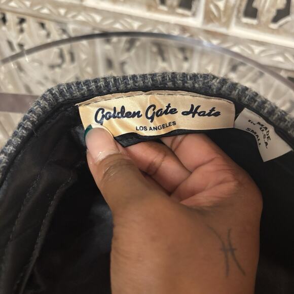 Vintage Golden Gate Hats L.A. Newsboy Cap Hat Walking Gatsby Tweed USA Made-S - Picture 8 of 9